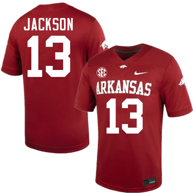 #13 Trever Jackson Arkansas Jersey,Arkansas Razorbacks College Football Jerseys Stitched-Cardinal  #13 Trever Jackson Arkansas Jersey,Arkansas Razorbacks College Football Jerseys Stitched-Cardinal